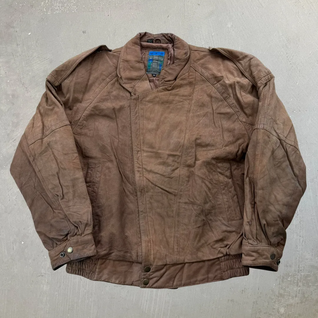 J- Vintage YES Linea Uomo Suede Bomber Jacket - M sold by HG Vintage