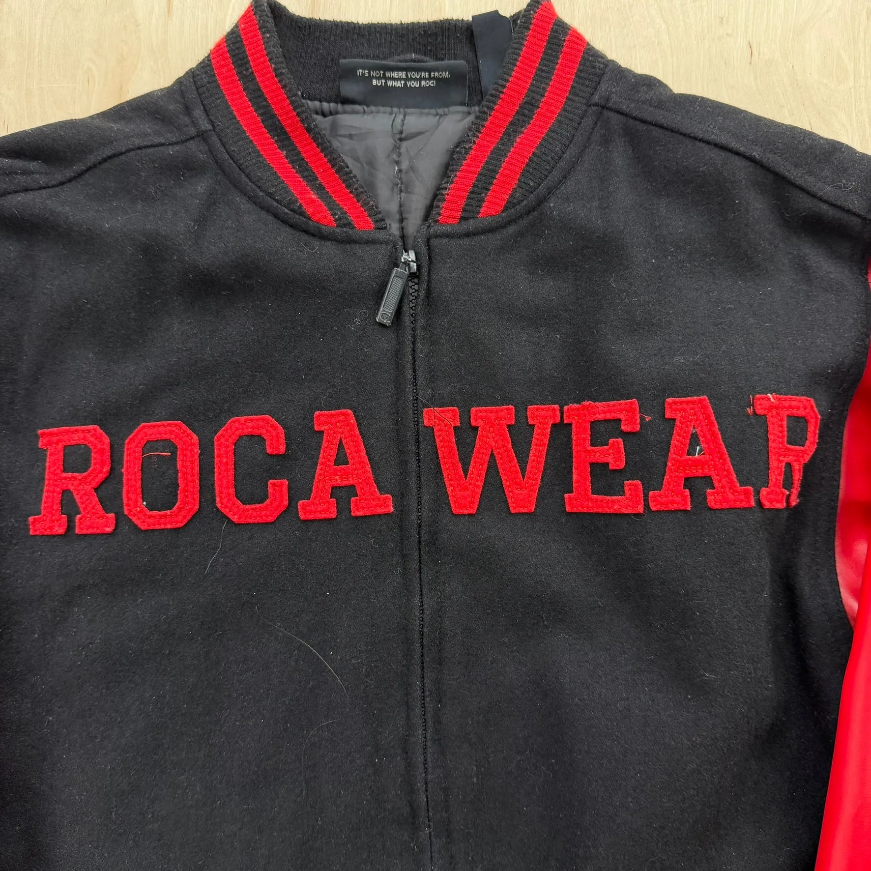 J- Vintage Rocawear Embroidered Text Varsity Jacket - XL sold by HG Vintage product image thumbnail 2