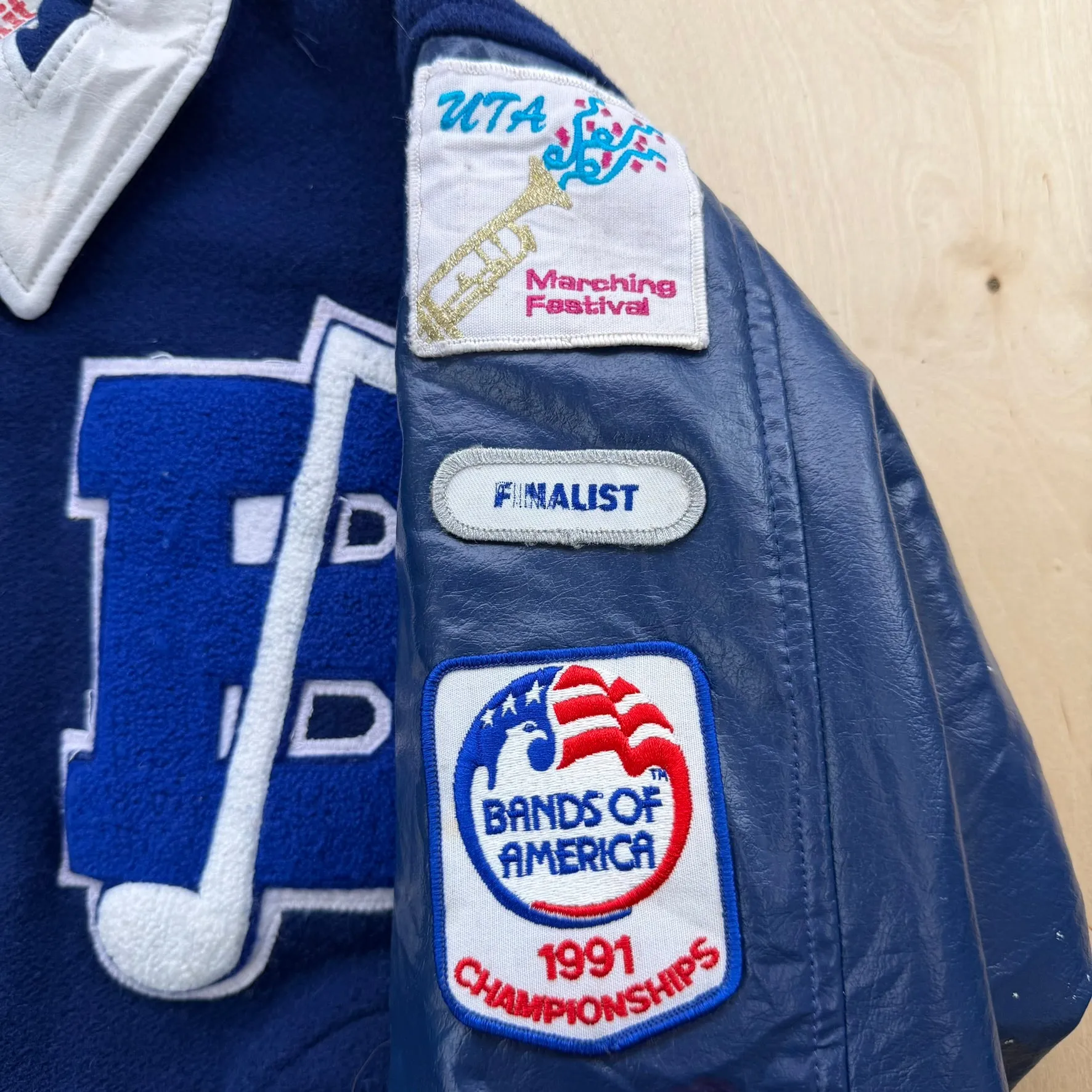 J- Vintage '92 Bands Of America Made In USA Varsity Jacket - XL sold by HG Vintage product image thumbnail 3