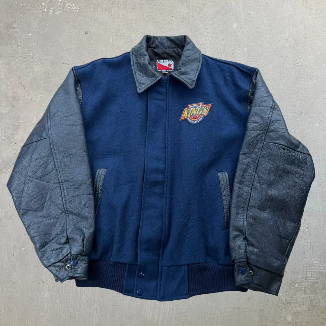 J- Vintage Kingsville Kings Minor Hockey Association Varsity Jacket - XL sold by HG Vintage