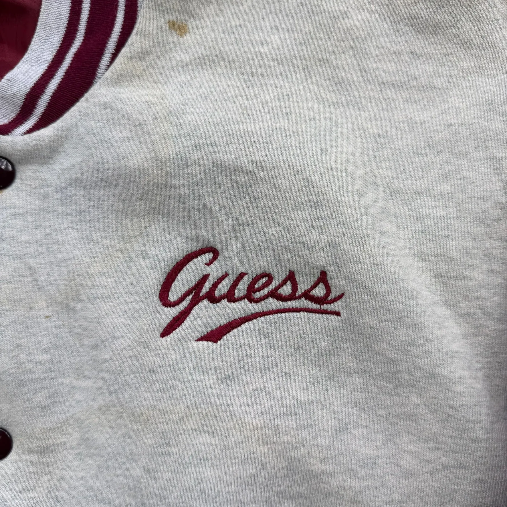 J- Vintage Guess Embroidered Text Made In USA Varsity Jacket - L sold by HG Vintage product image thumbnail 2