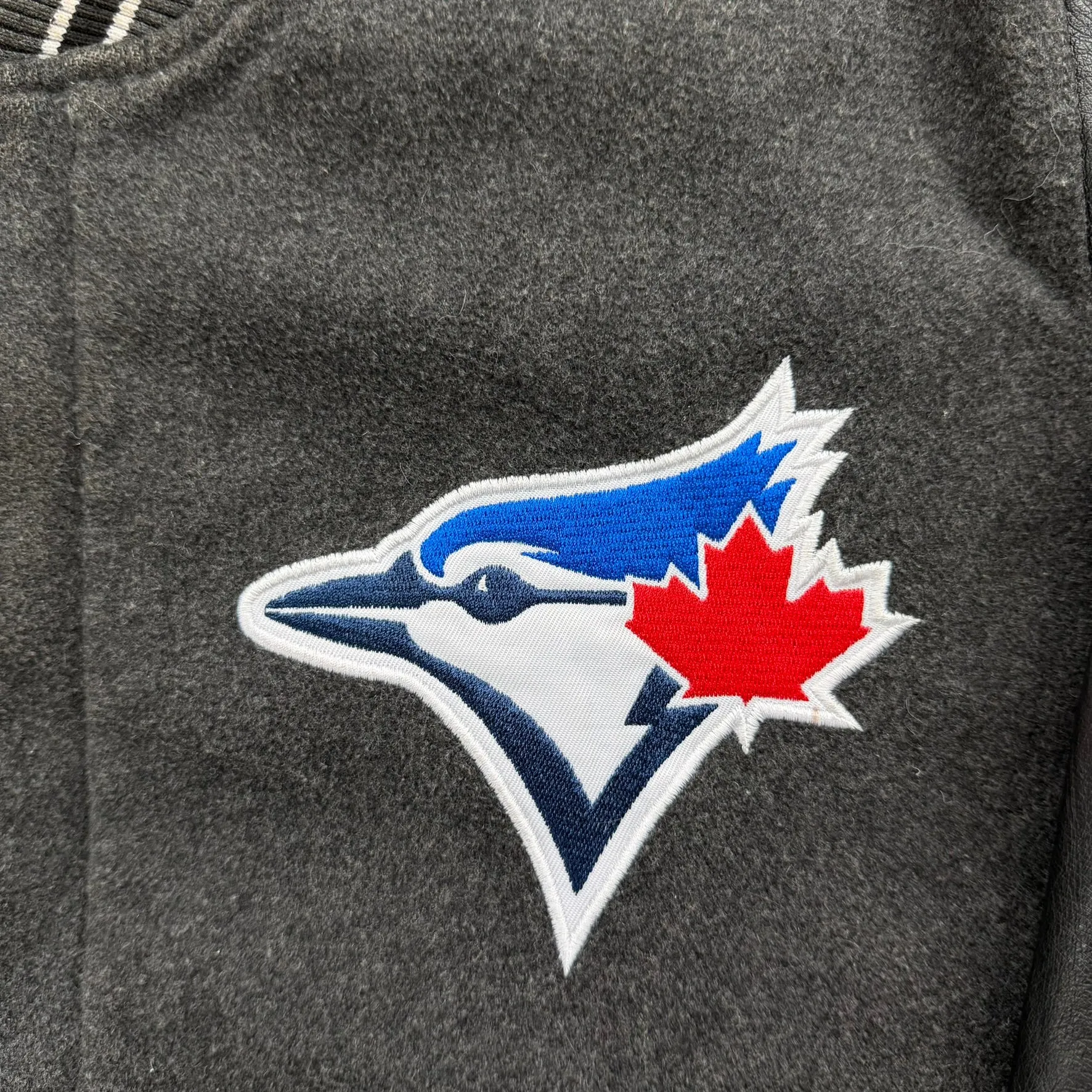 J- Vintage Toronto Blue Jays MLB Embroidered Logo & Text Varsity Jacket - L sold by HG Vintage product image thumbnail 2