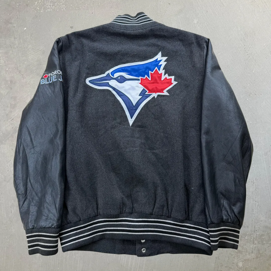 J- Vintage Toronto Blue Jays MLB Embroidered Logo & Text Varsity Jacket - L sold by HG Vintage product image thumbnail 5