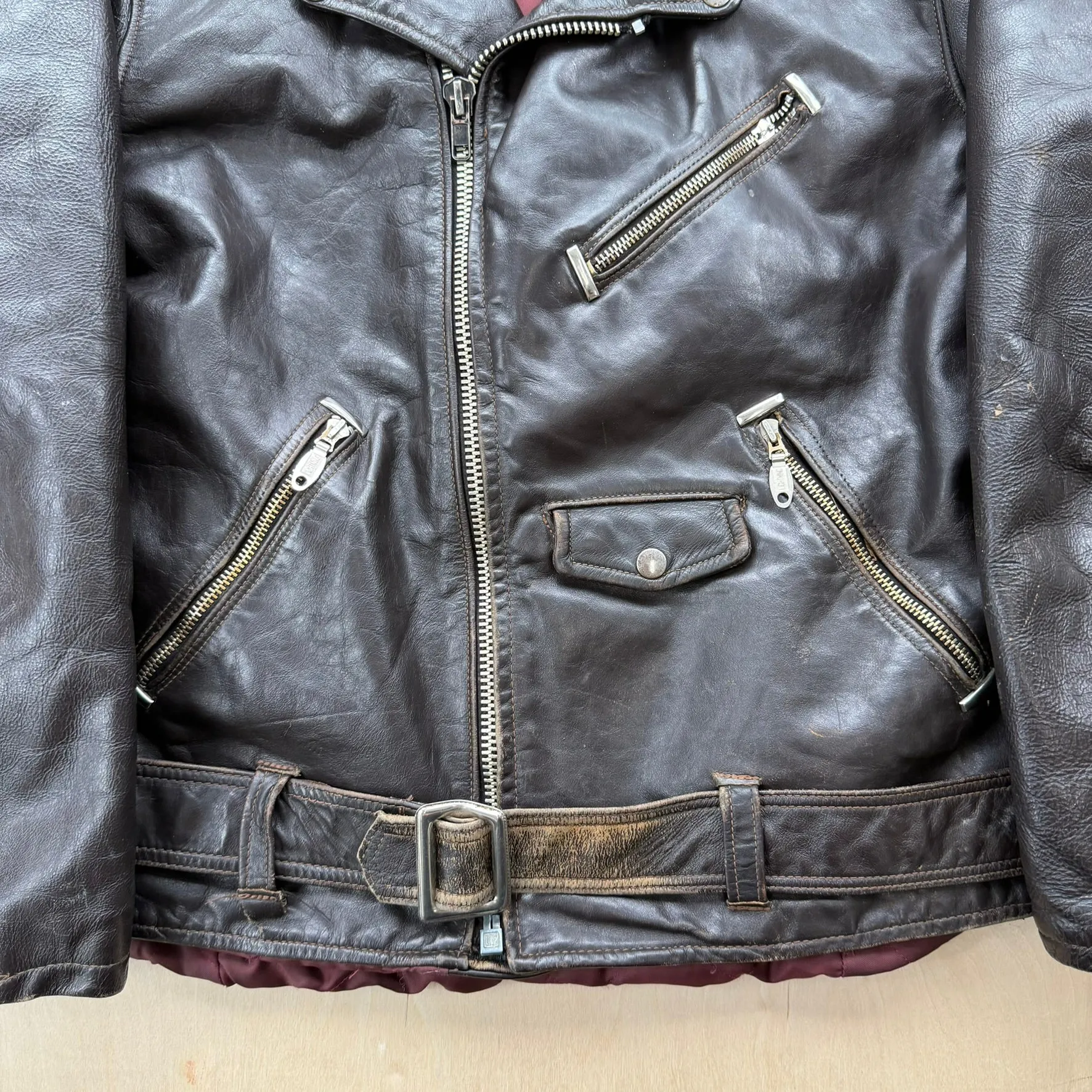 J- Vintage H & A Winnipeg Leather Biker Jacket - L sold by HG Vintage product image thumbnail 3