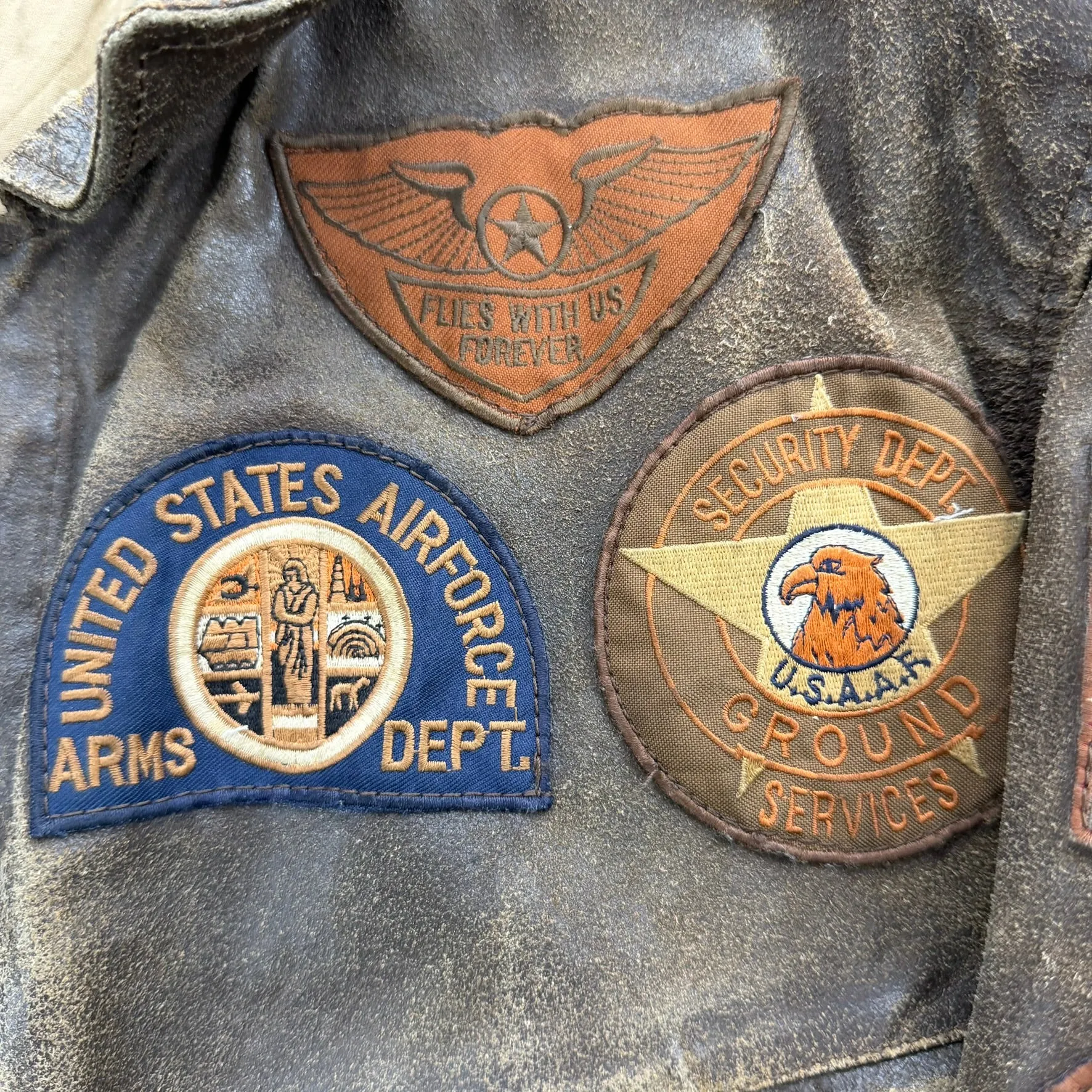 J- Vintage Bencat Aviation Services Aviator Leather Bomber Jacket - S sold by HG Vintage product image thumbnail 2