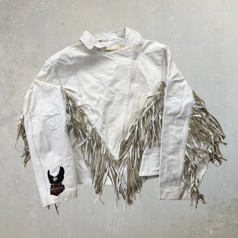 J- Vintage Wilson Leather Women's Biker Leather Jacket - L made by HG Vintage