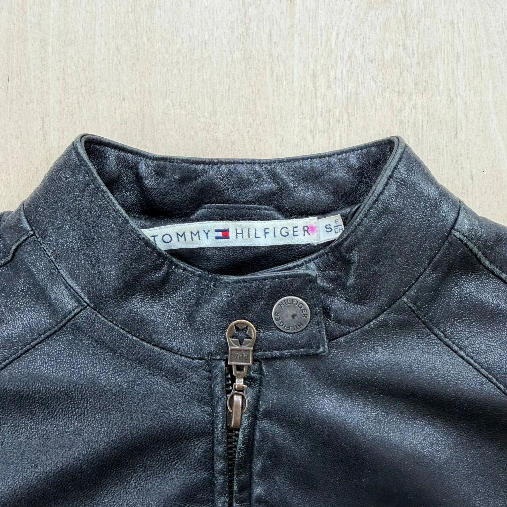J- Vintage Tommy Hilfiger Women's Leather Jacket - S sold by HG Vintage product image thumbnail 3