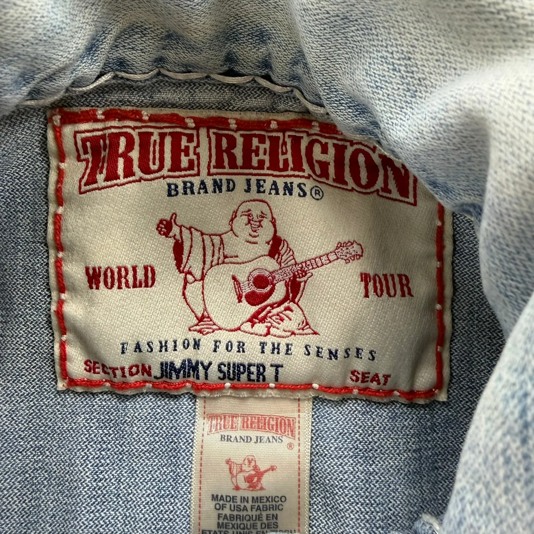J- Vintage True Religion Jimmy Super T Denim Jacket- M sold by HG Vintage product image thumbnail 4