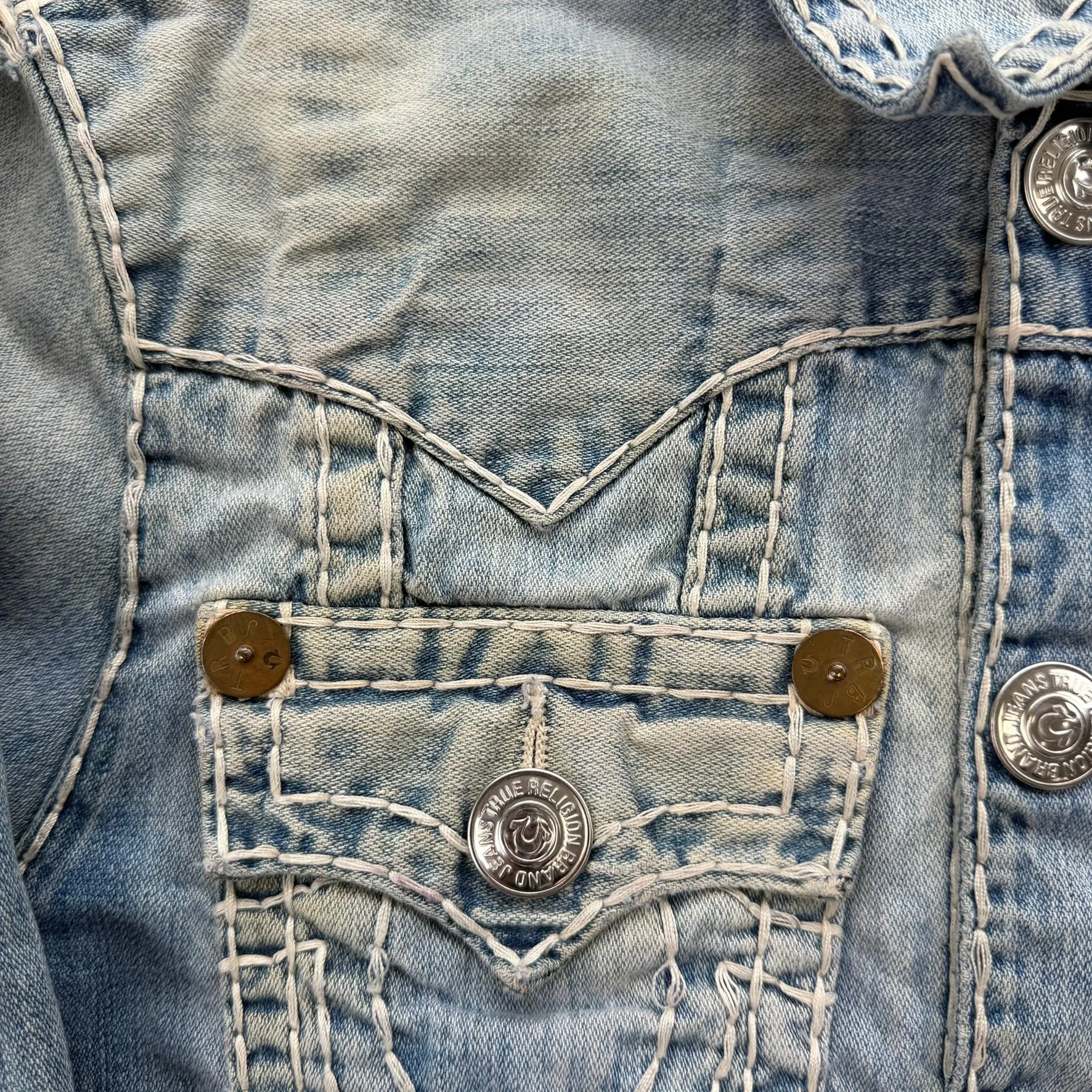 J- Vintage True Religion Jimmy Super T Denim Jacket- M sold by HG Vintage product image thumbnail 3