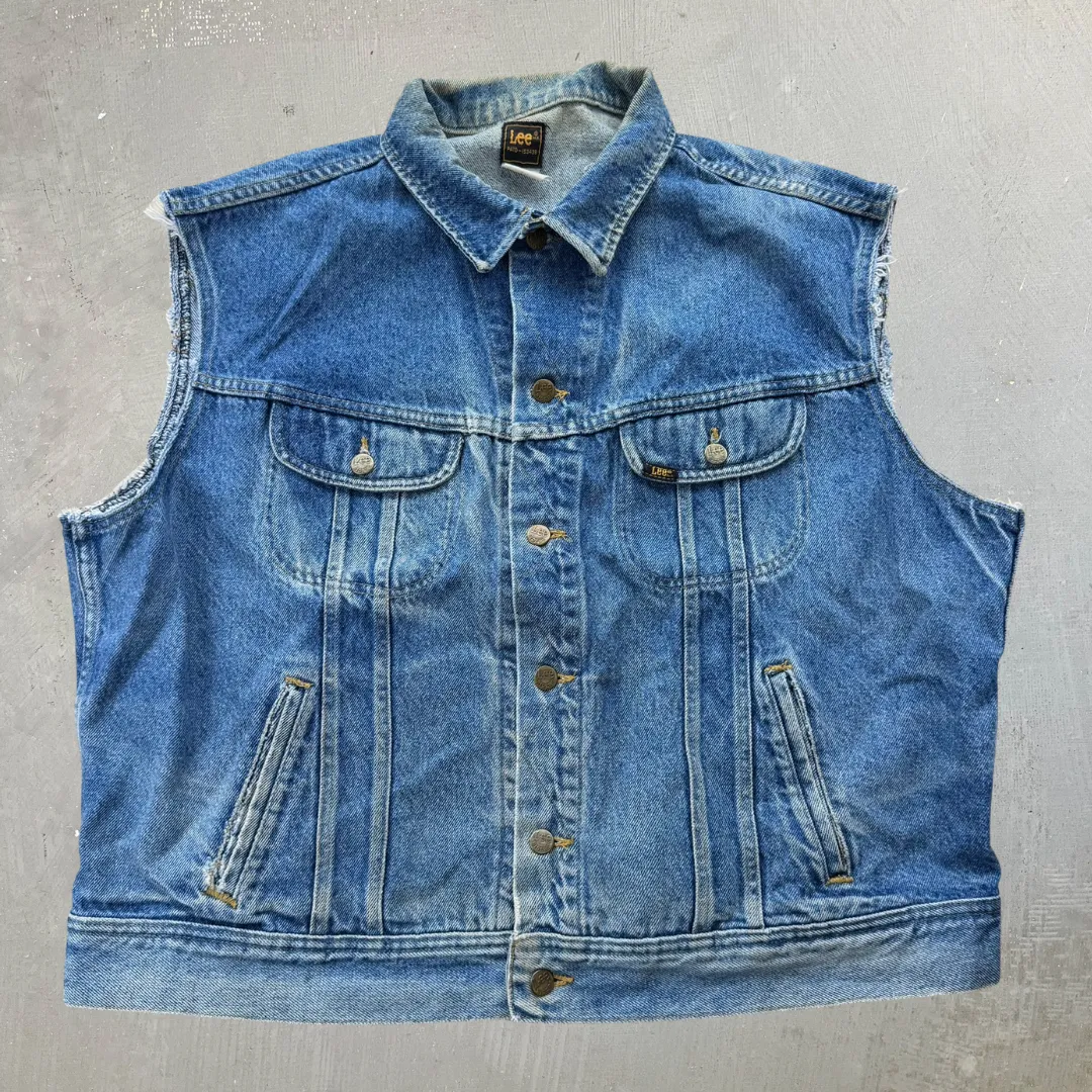 J- Vintage Lee Made In USA Denim Vest - XL sold by HG Vintage