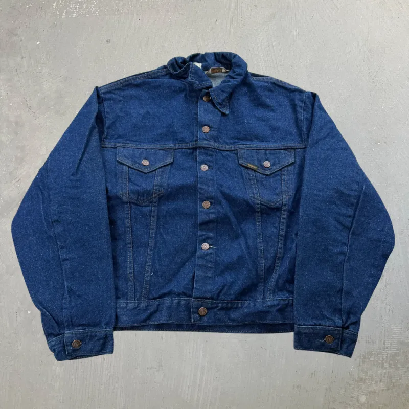 J- Vintage Sears70s/80s Western Wear Denim Jacket - 52 (XL) made by HG Vintage