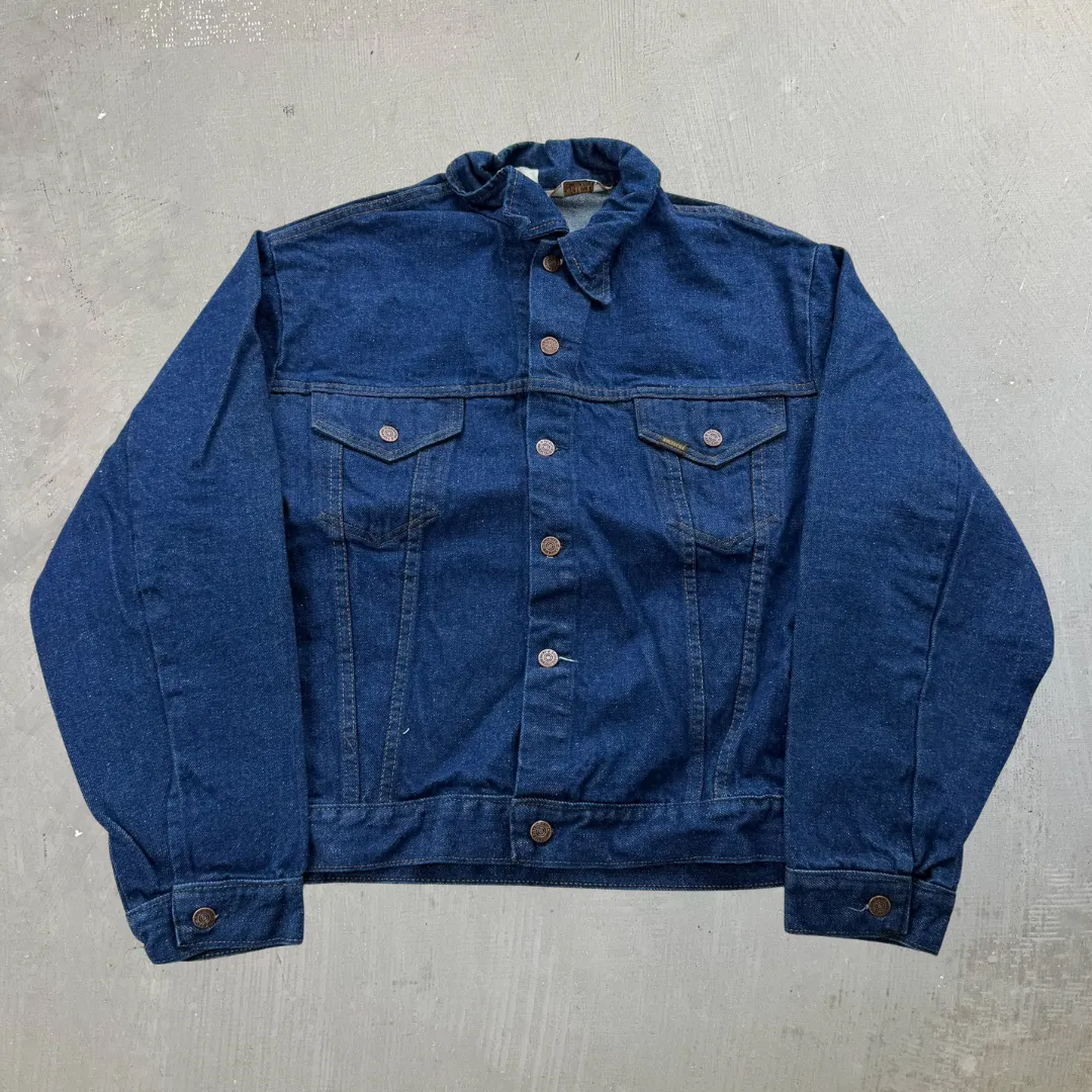 J- Vintage Sears70s/80s Western Wear Denim Jacket - 52 (XL) sold by HG Vintage