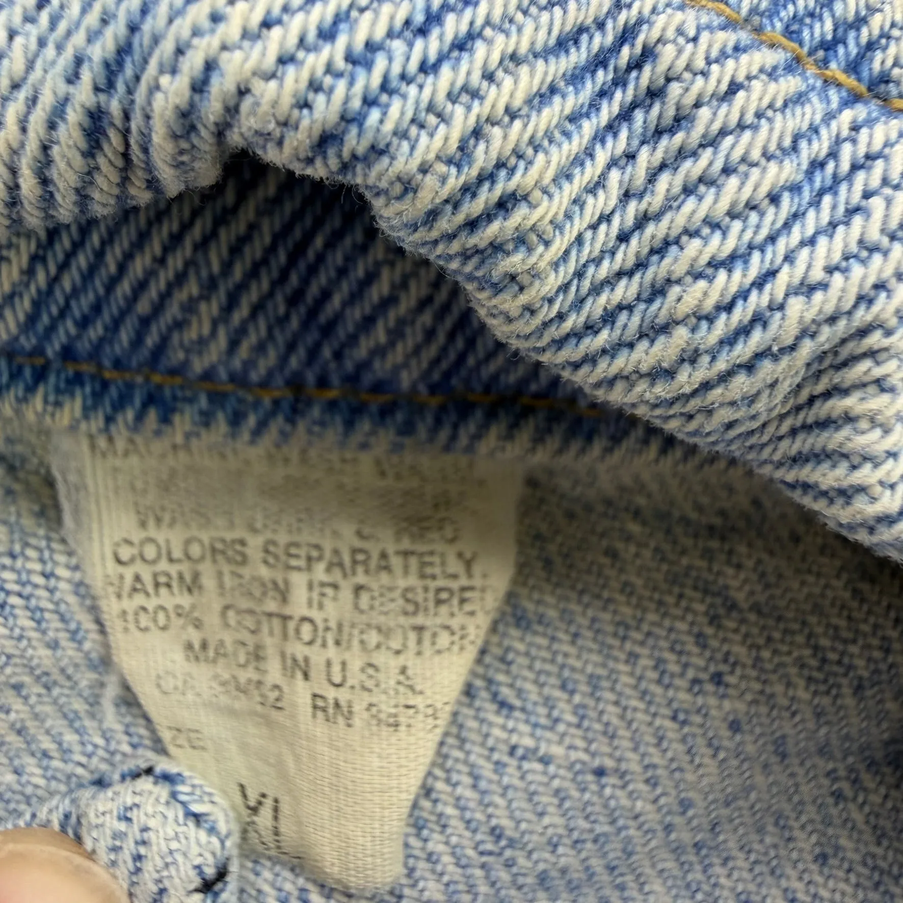 J- Vintage Lee Rider 90s Made In USA Denim Jacket - XL sold by HG Vintage product image thumbnail 3