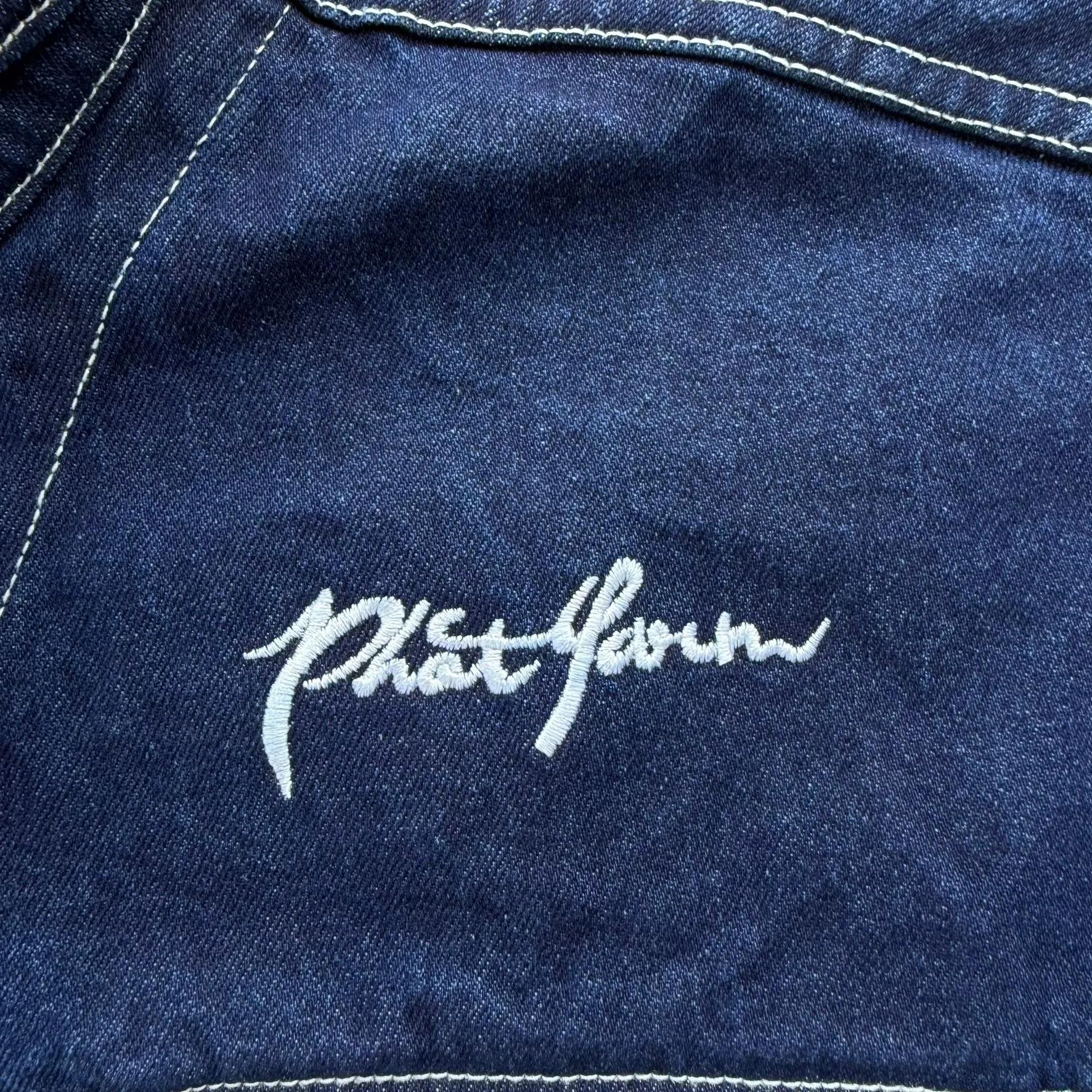 J- Vintage Phat Farm Embroidered Text Denim Jacket - 3XL sold by HG Vintage product image thumbnail 2