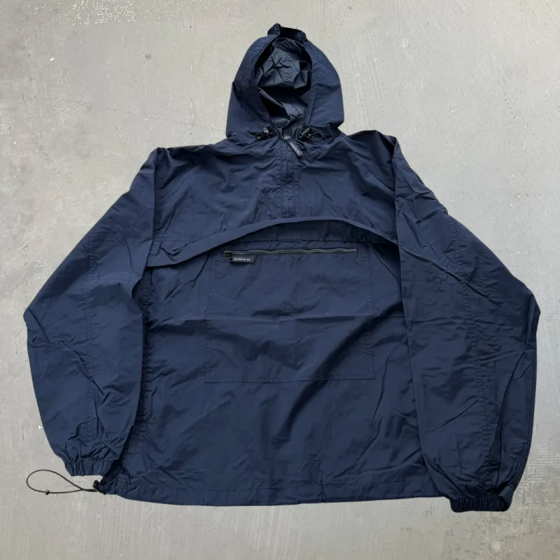J- Vintage Chaps Ralph Lauren Navy Anorak Pullover Lightweight Jacket - XL made by HG Vintage