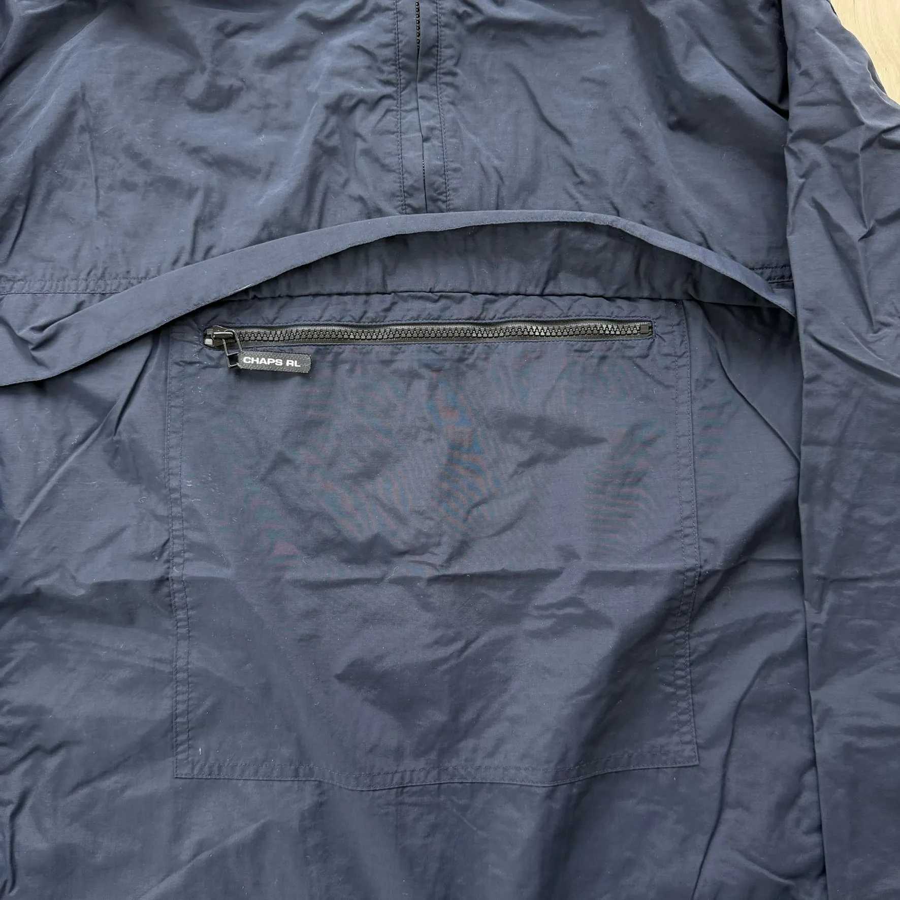 J- Vintage Chaps Ralph Lauren Navy Anorak Pullover Lightweight Jacket - XL sold by HG Vintage product image thumbnail 2