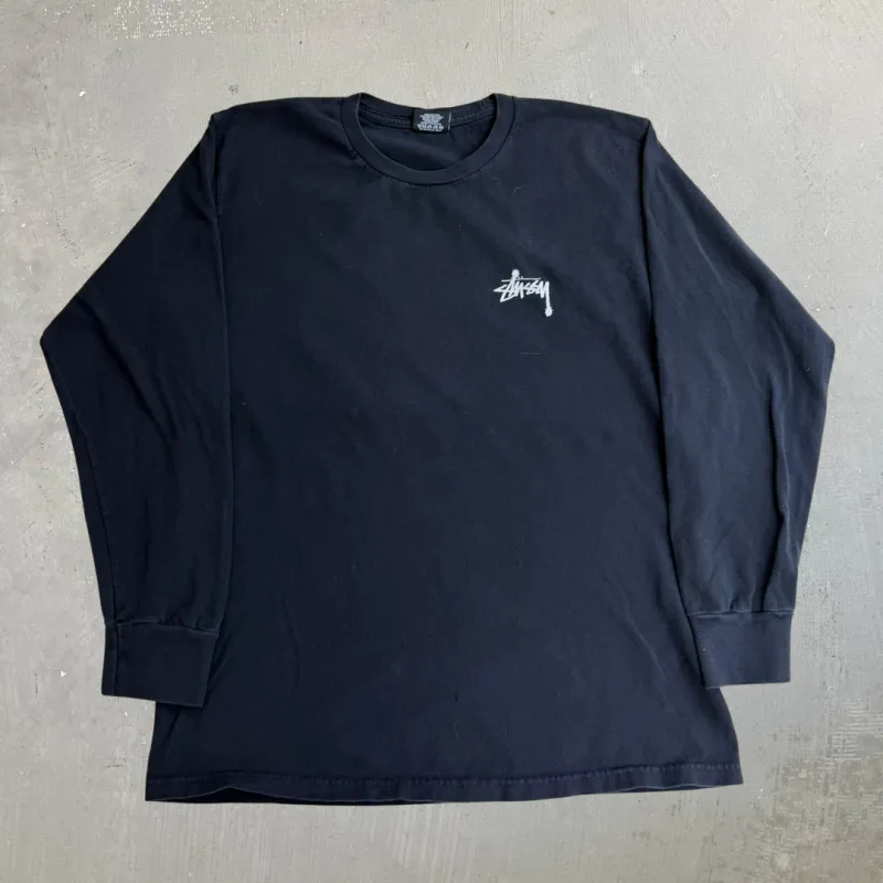 J- Vintage Stussy Rat Patrol Graphic Long Sleeve Tee - M made by HG Vintage
