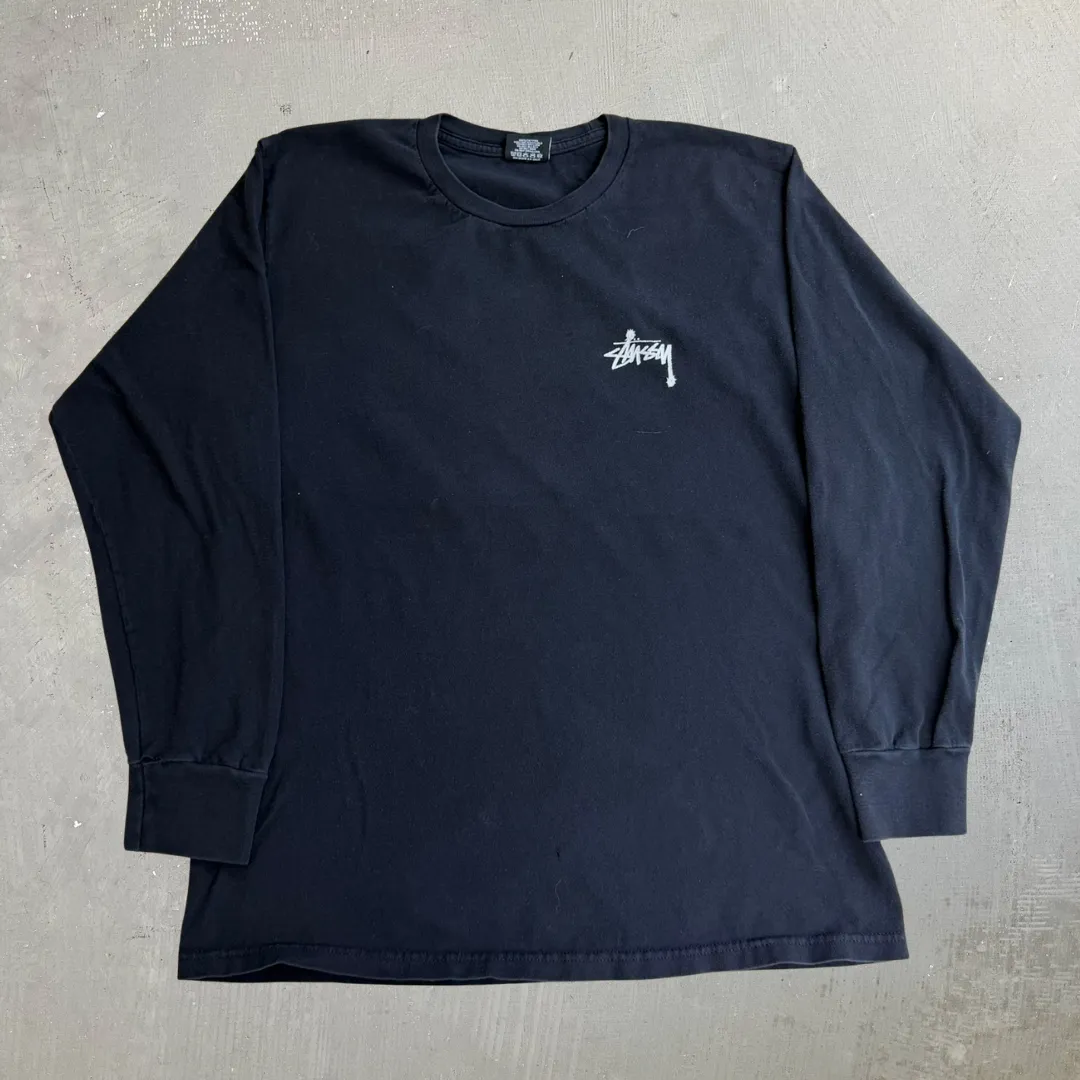 J- Vintage Stussy Rat Patrol Graphic Long Sleeve Tee - M sold by HG Vintage