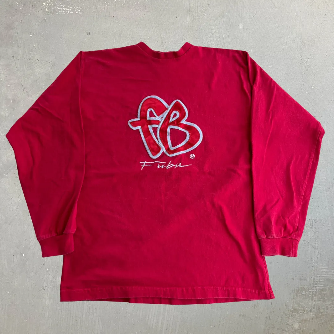 J- Vintage Fubu Embroidered Logo Graphic Long Sleeve Tee - M sold by HG Vintage