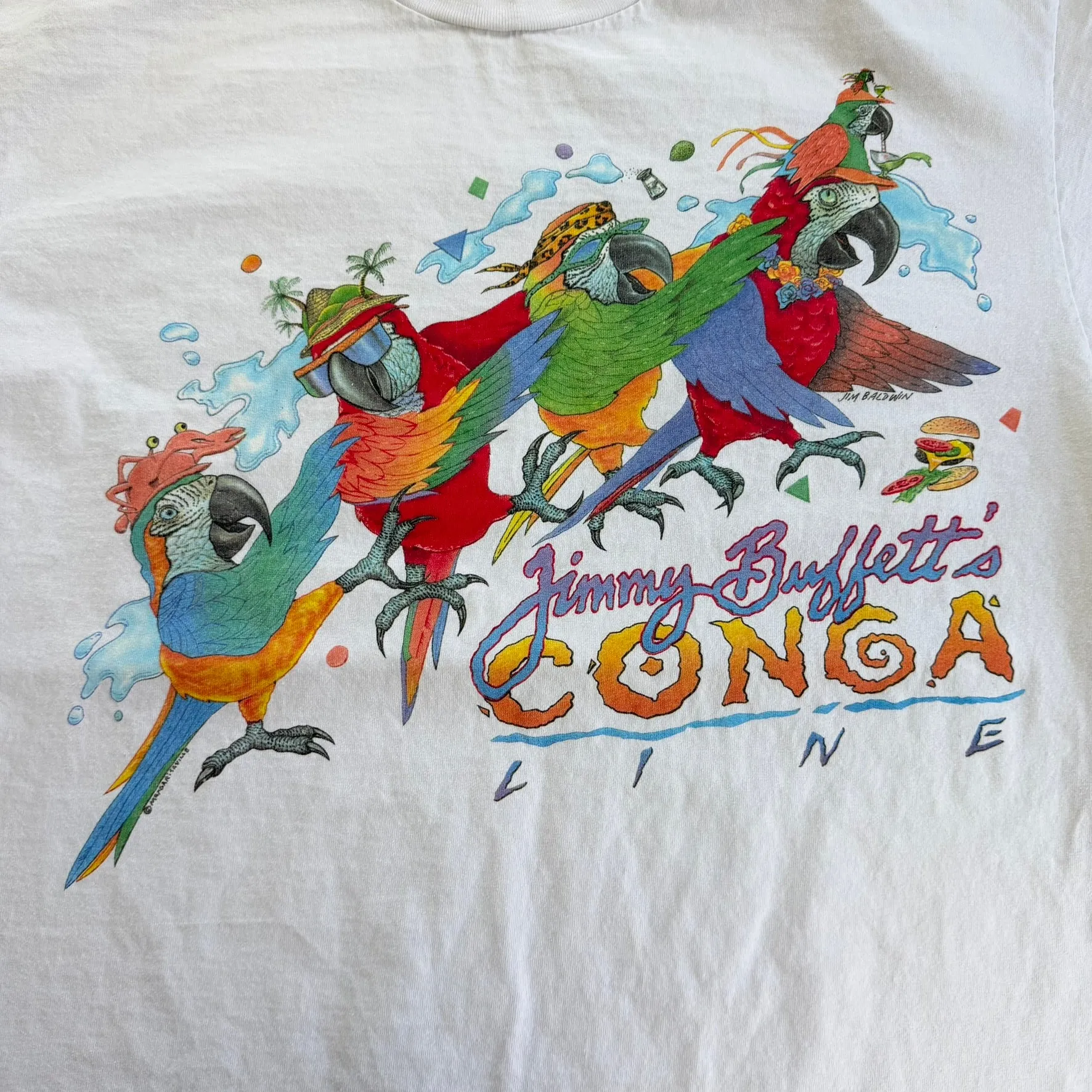 J- Vintage Jimmy Buffet Conga Line Graphic Single Stitch Tee - XL sold by HG Vintage product image thumbnail 2
