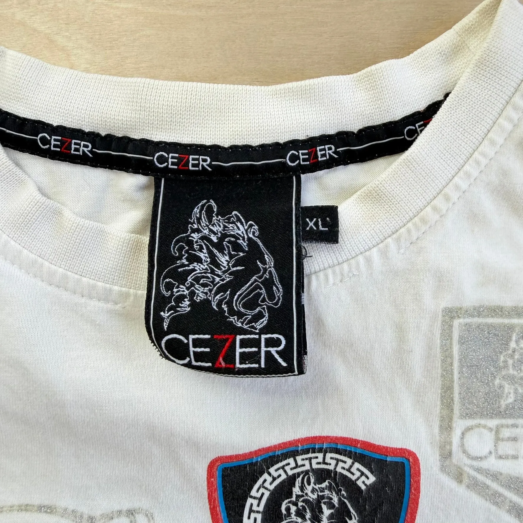 J- Vintage Cezer Gangsta Text & Jumbo Print Tee - XL sold by HG Vintage product image thumbnail 4