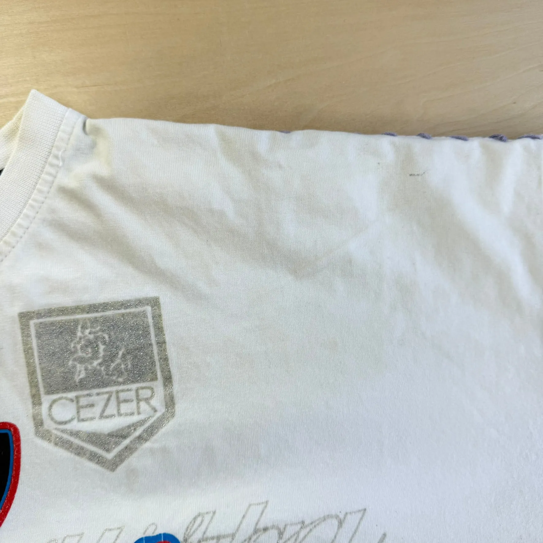 J- Vintage Cezer Gangsta Text & Jumbo Print Tee - XL sold by HG Vintage product image thumbnail 5