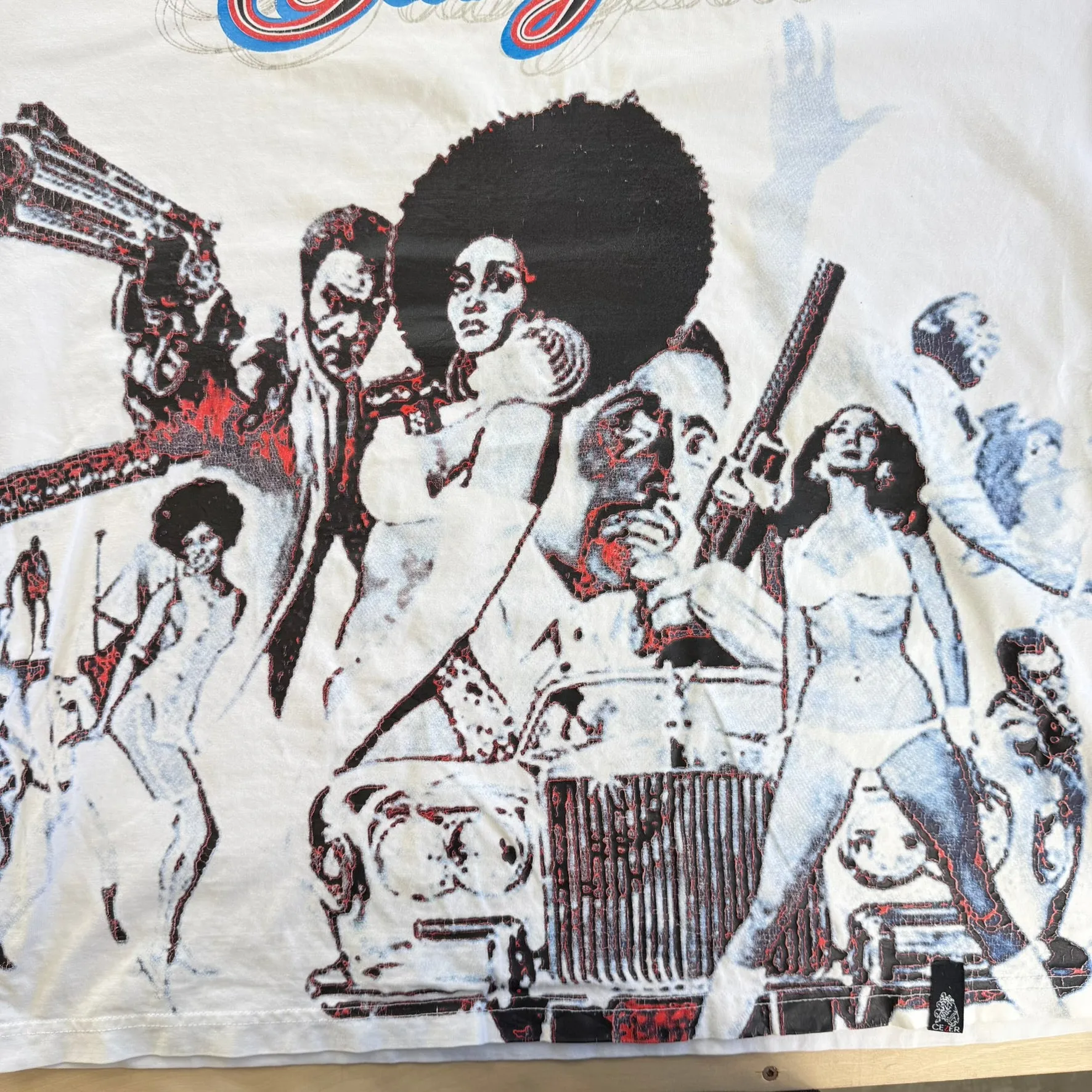 J- Vintage Cezer Gangsta Text & Jumbo Print Tee - XL sold by HG Vintage product image thumbnail 2