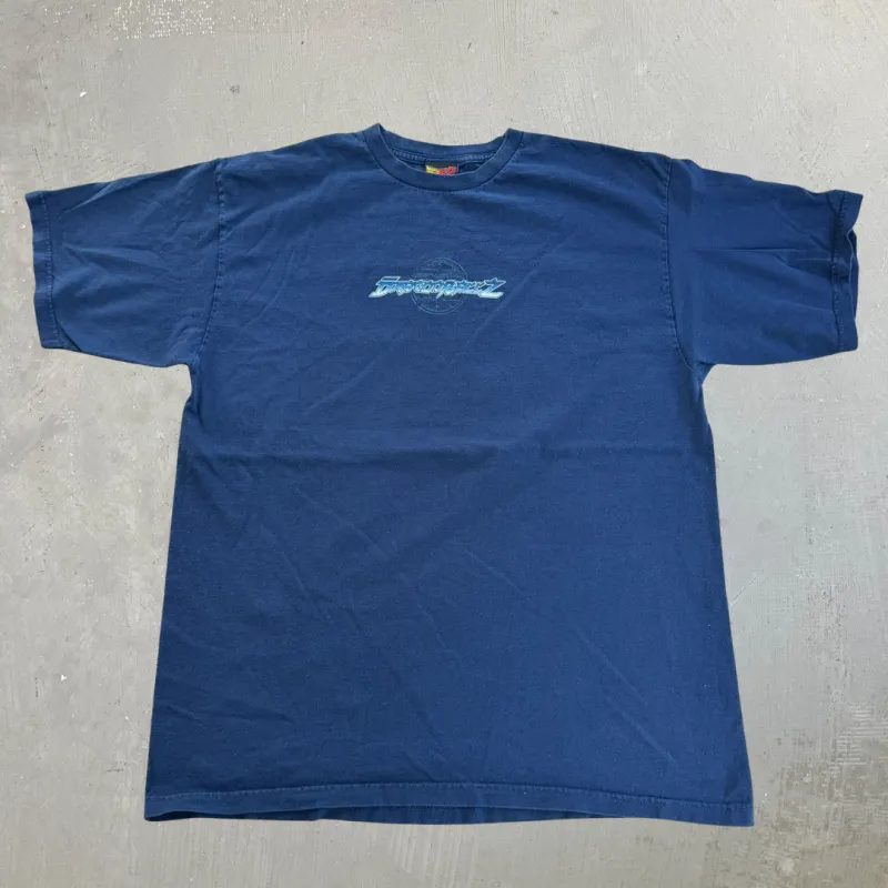 J- Vintage '03 Dragon Ball Z Vegeta & Goku Text & Graphic Tee - XL made by HG Vintage