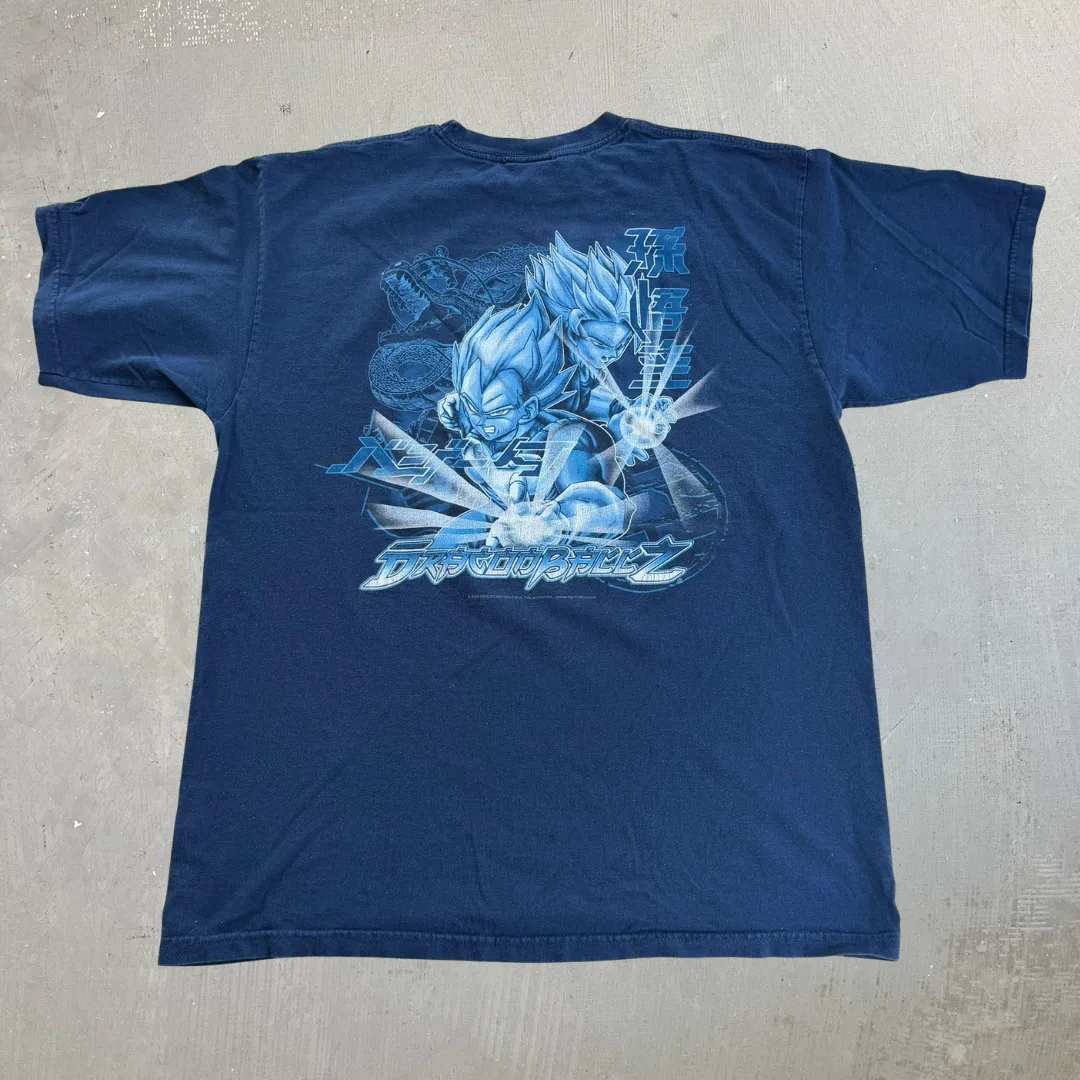 J- Vintage '03 Dragon Ball Z Vegeta & Goku Text & Graphic Tee - XL sold by HG Vintage product image thumbnail 3