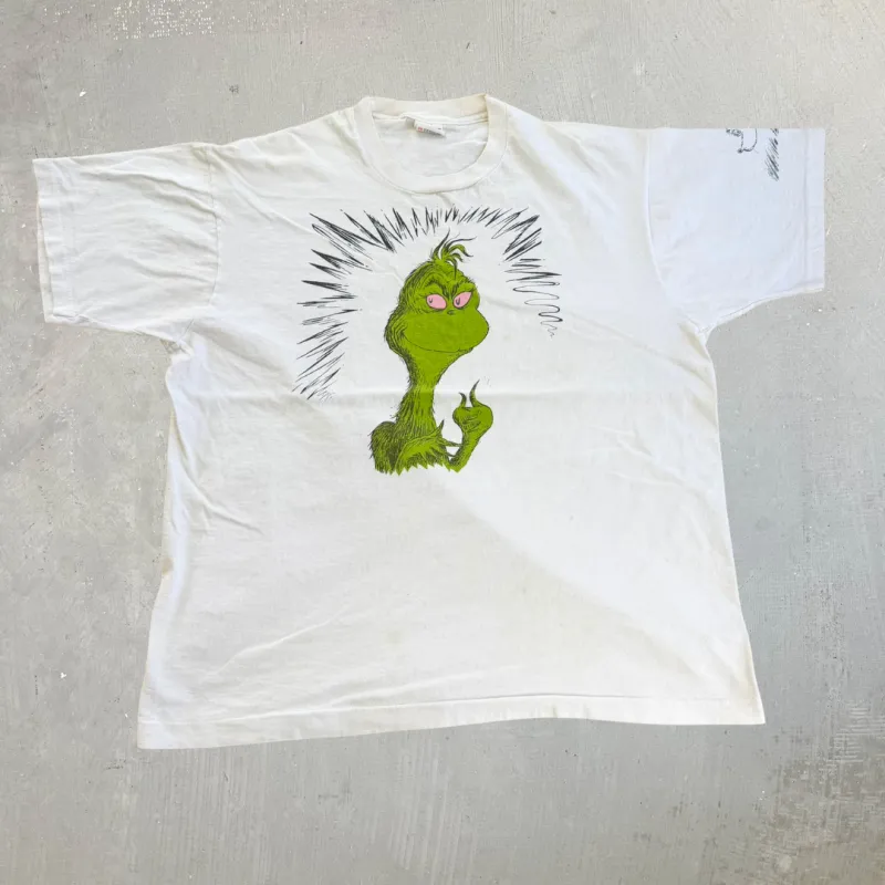 J- Vintage Dr. Seuss The Grinch Graphic Single Stitch Tee - XL made by HG Vintage