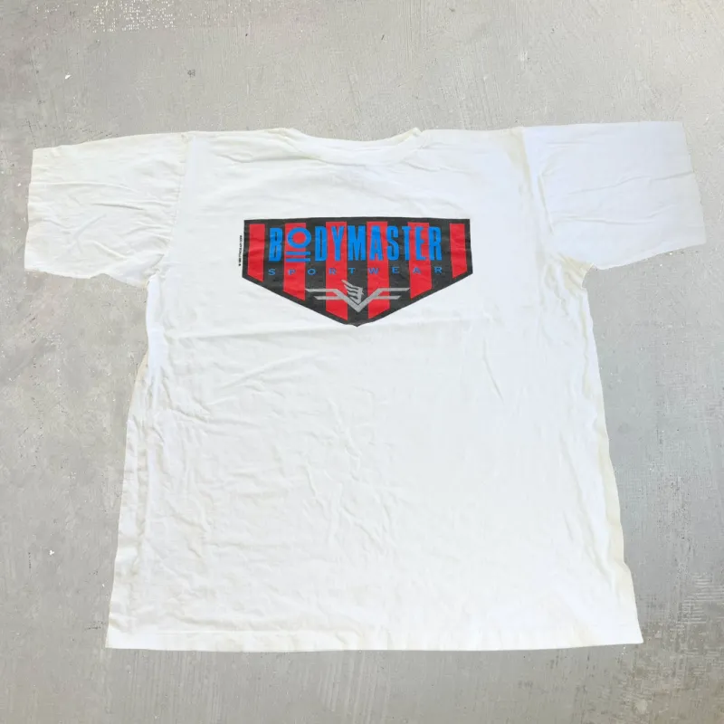 J- Vintage '93 Bodymaster Sportswear Graphic Made In USA Single Stitch Tee - OSFA ( XL) made by HG Vintage