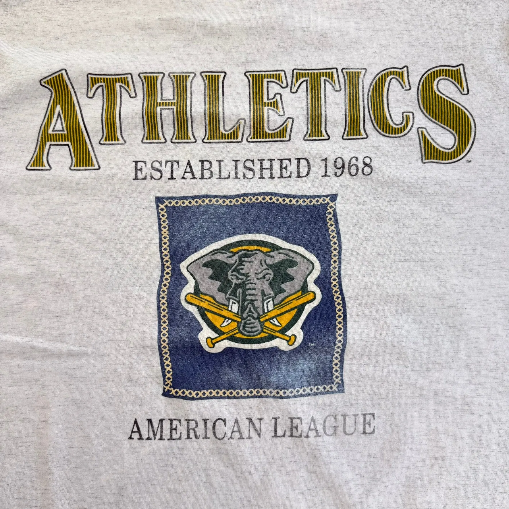 J- Vintage '93 Oakland Athletics MLB Text Made In USA Single Stitch Tee - XL sold by HG Vintage product image thumbnail 4