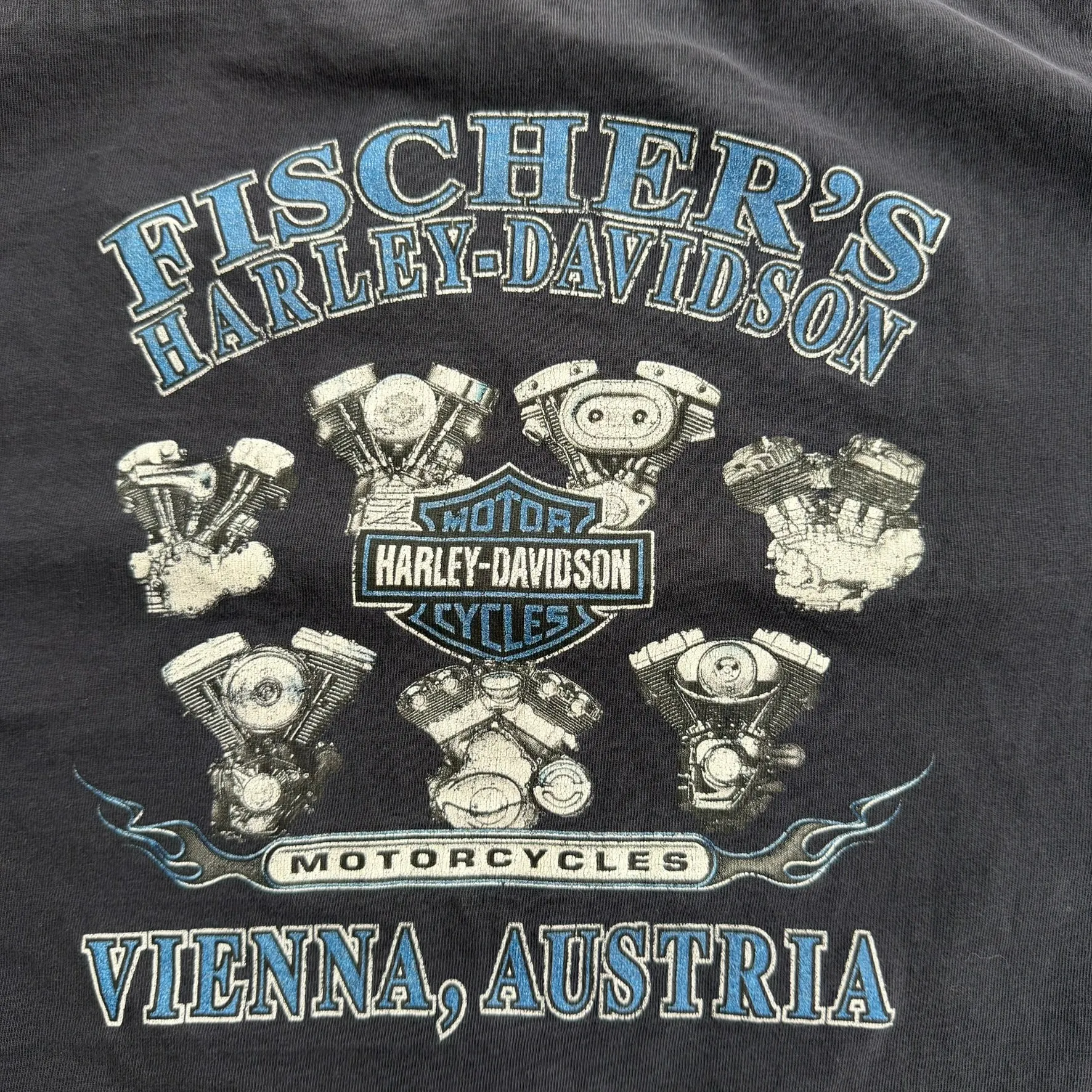 J- Vintage '08 Harley Davidson Vienna Austria Graphic Made In USA Tee - XL sold by HG Vintage product image thumbnail 4