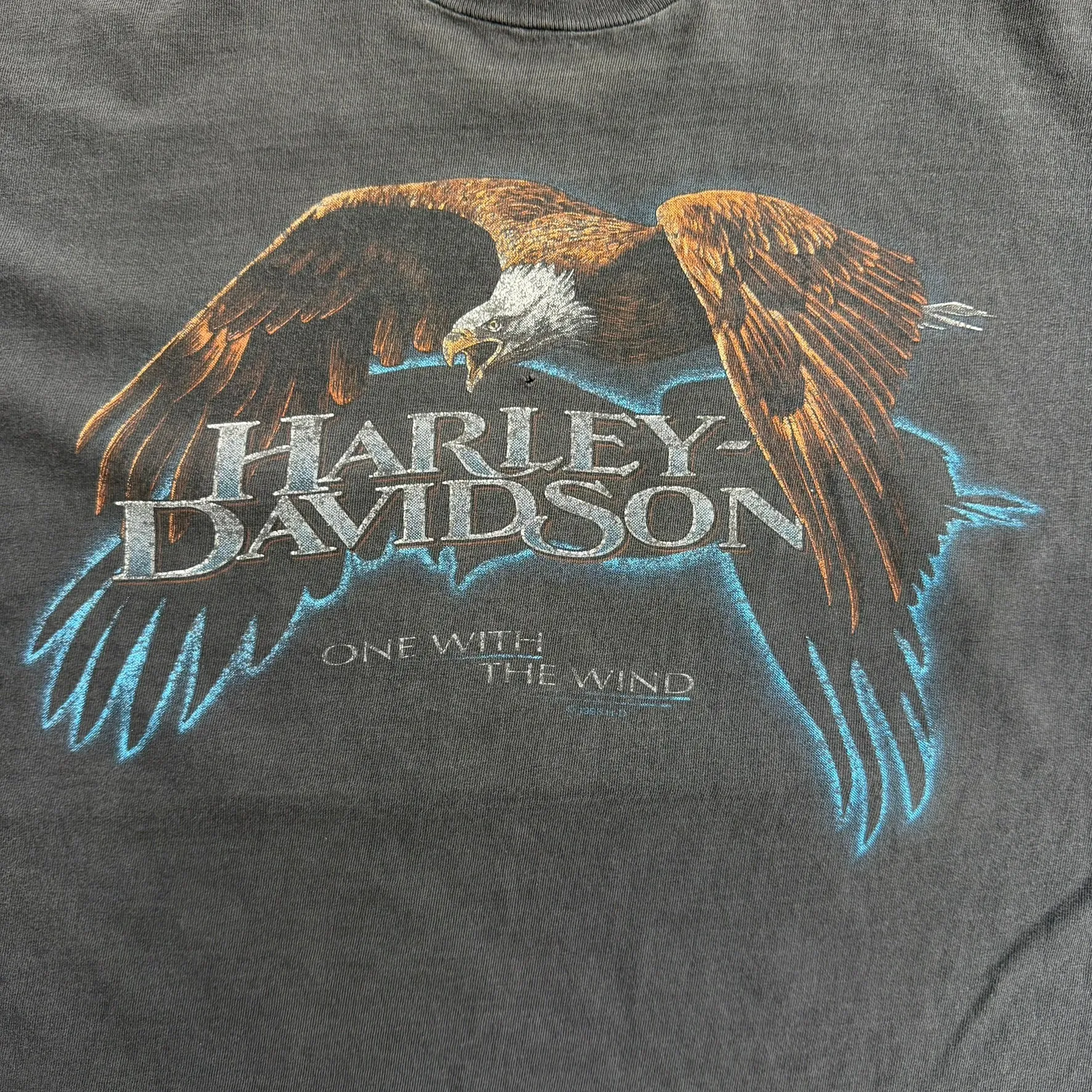 J- Vintage '97 Harley Davidson Red Deer Alberta Made In USA Single Stitch Tee - XL sold by HG Vintage product image thumbnail 2