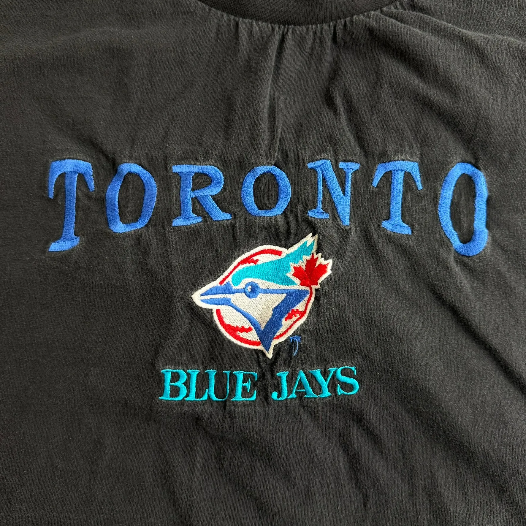 J- Vintage Toronto Blue Jays MLB Embroidered Text & Logo Single Stitch Tee - L sold by HG Vintage product image thumbnail 2