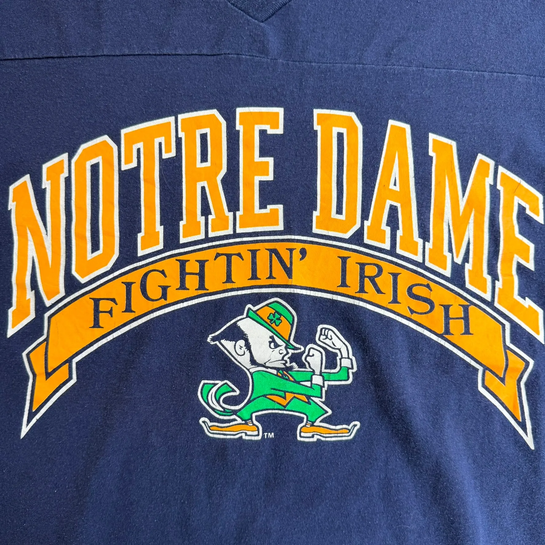 J- Vintage Notre Dame Fightin' Irish Logo 7 Made In USA Single Stitch Tee - L sold by HG Vintage product image thumbnail 2