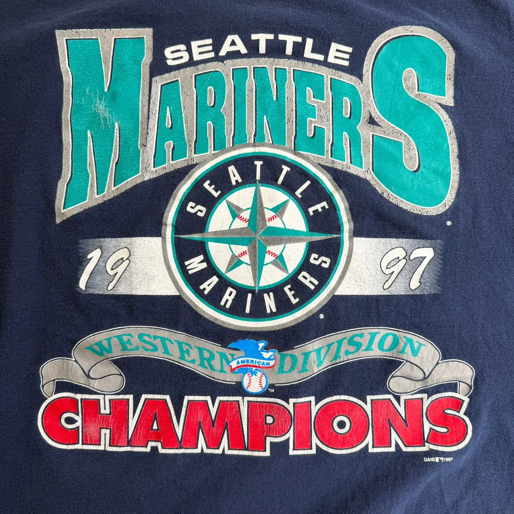 J- Vintage '97 Seattle Mariners MLB Western Division Champs Tee - 2XL sold by HG Vintage product image thumbnail 2