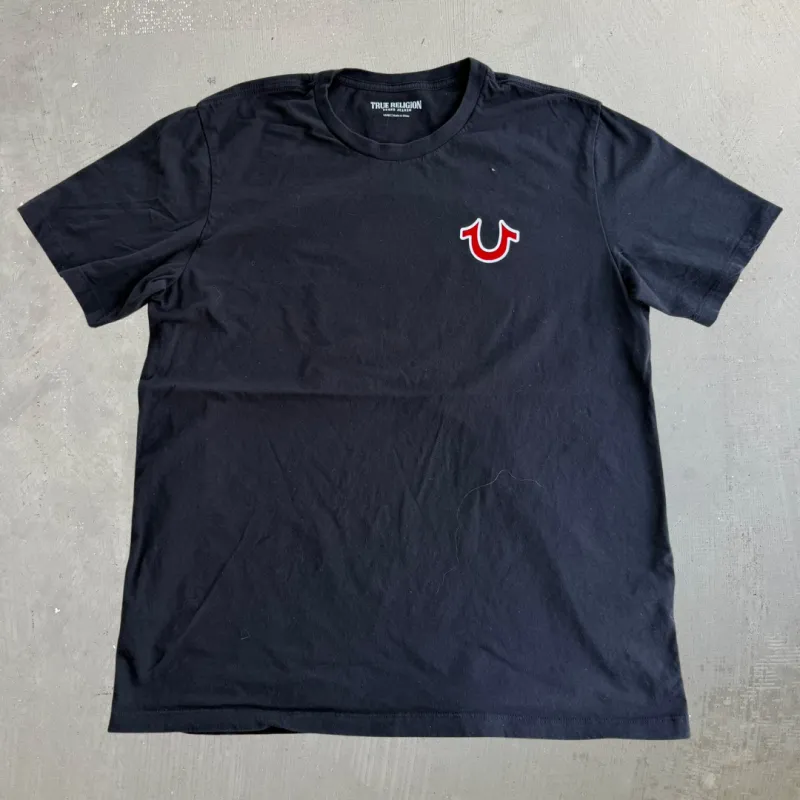 J- Vintage True Religion Logo & Buddha Graphic Tee - L made by HG Vintage