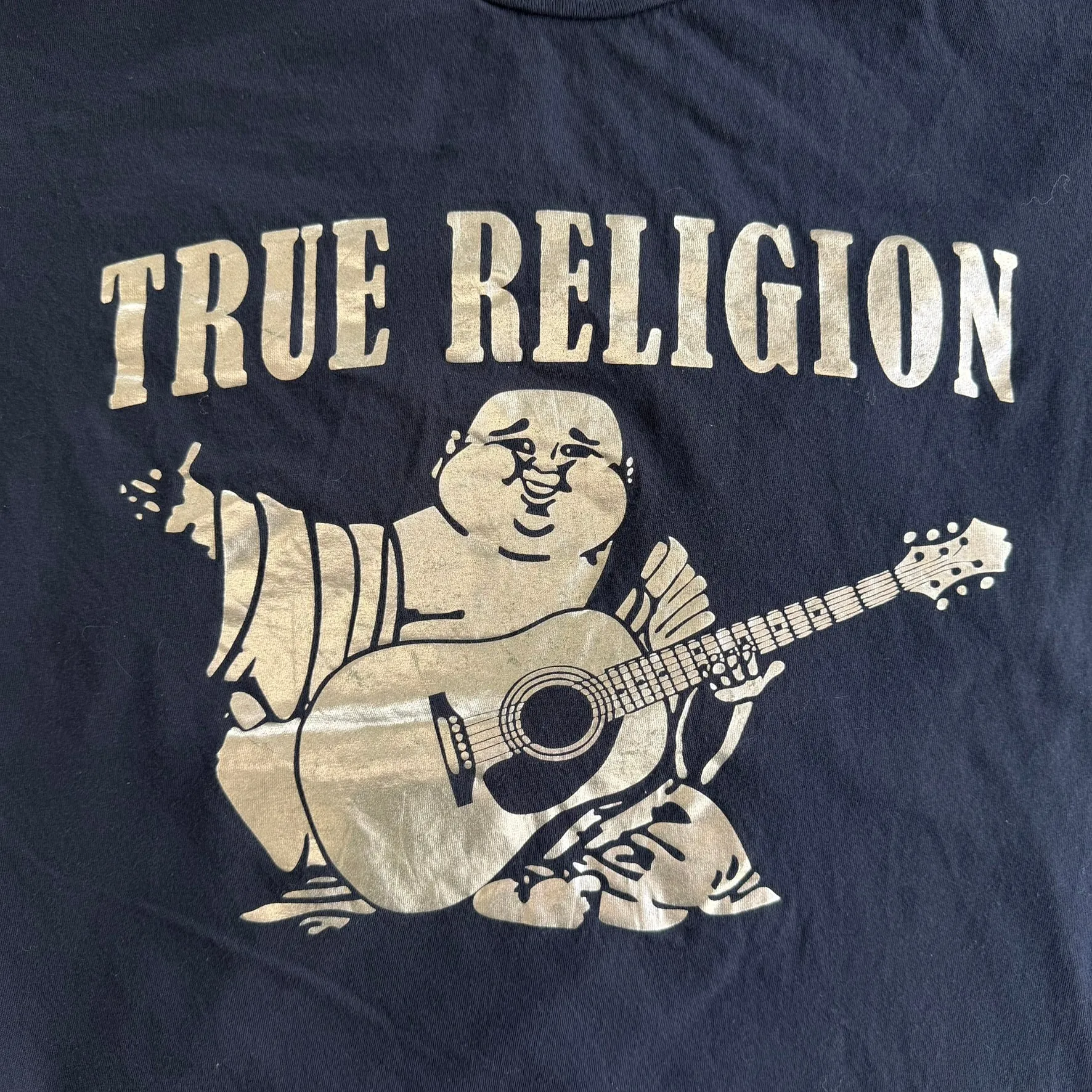 J- Vintage True Religion Silver Buddha Graphic Tee - L sold by HG Vintage product image thumbnail 2
