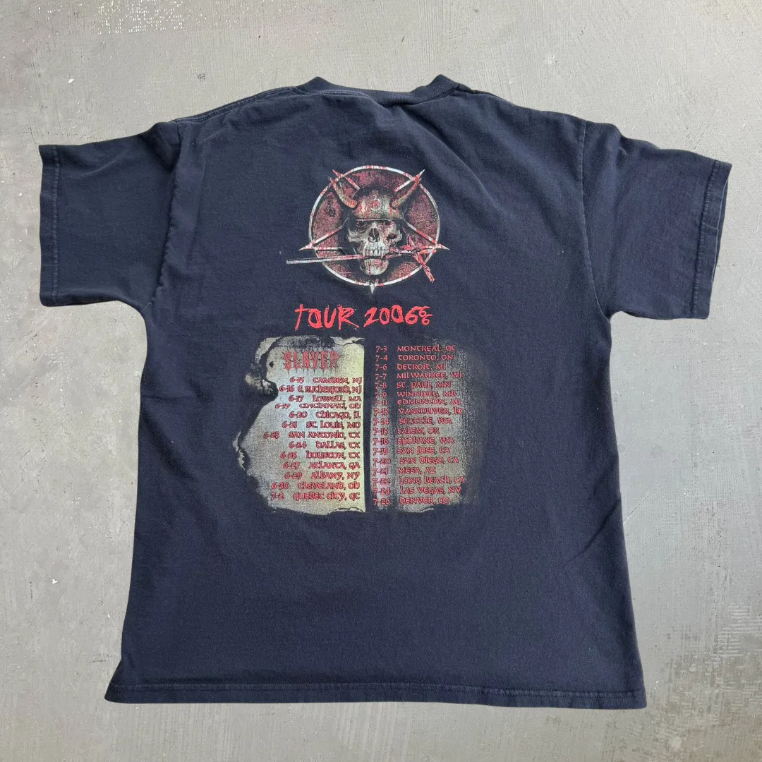 J- Vintage '06 Slayer Tour 200666 Graphic Tee - L sold by HG Vintage product image thumbnail 3