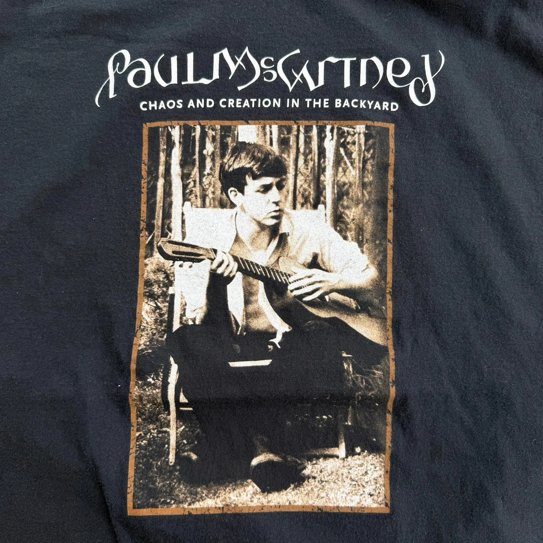 J- Vintage Paul McCartney Chaos & Creation In The Backyard Tour Made In USA Giant Tag Tee - XL sold by HG Vintage product image thumbnail 2