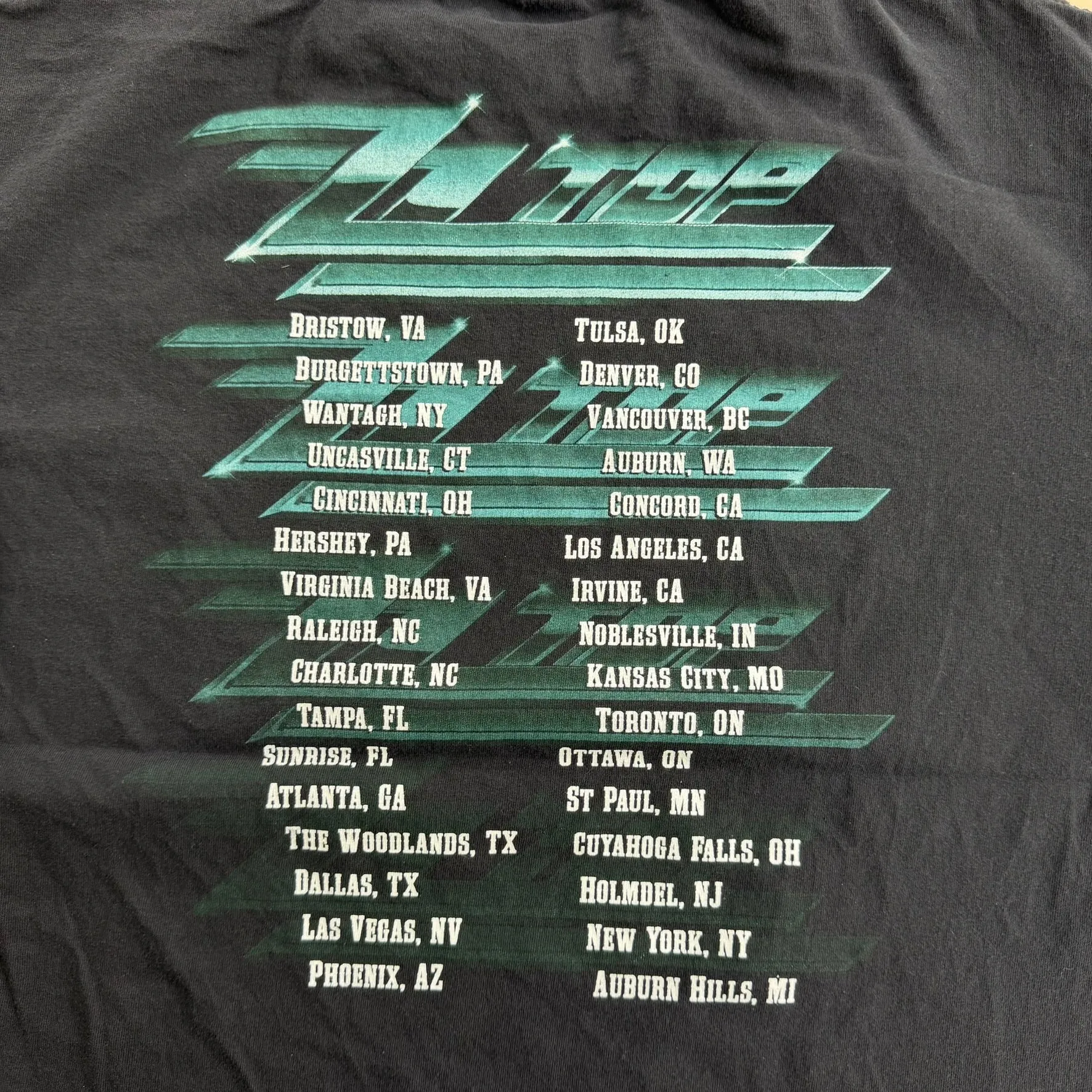 J- Vintage ZZ Top Tour Picture Tee - L sold by HG Vintage product image thumbnail 4