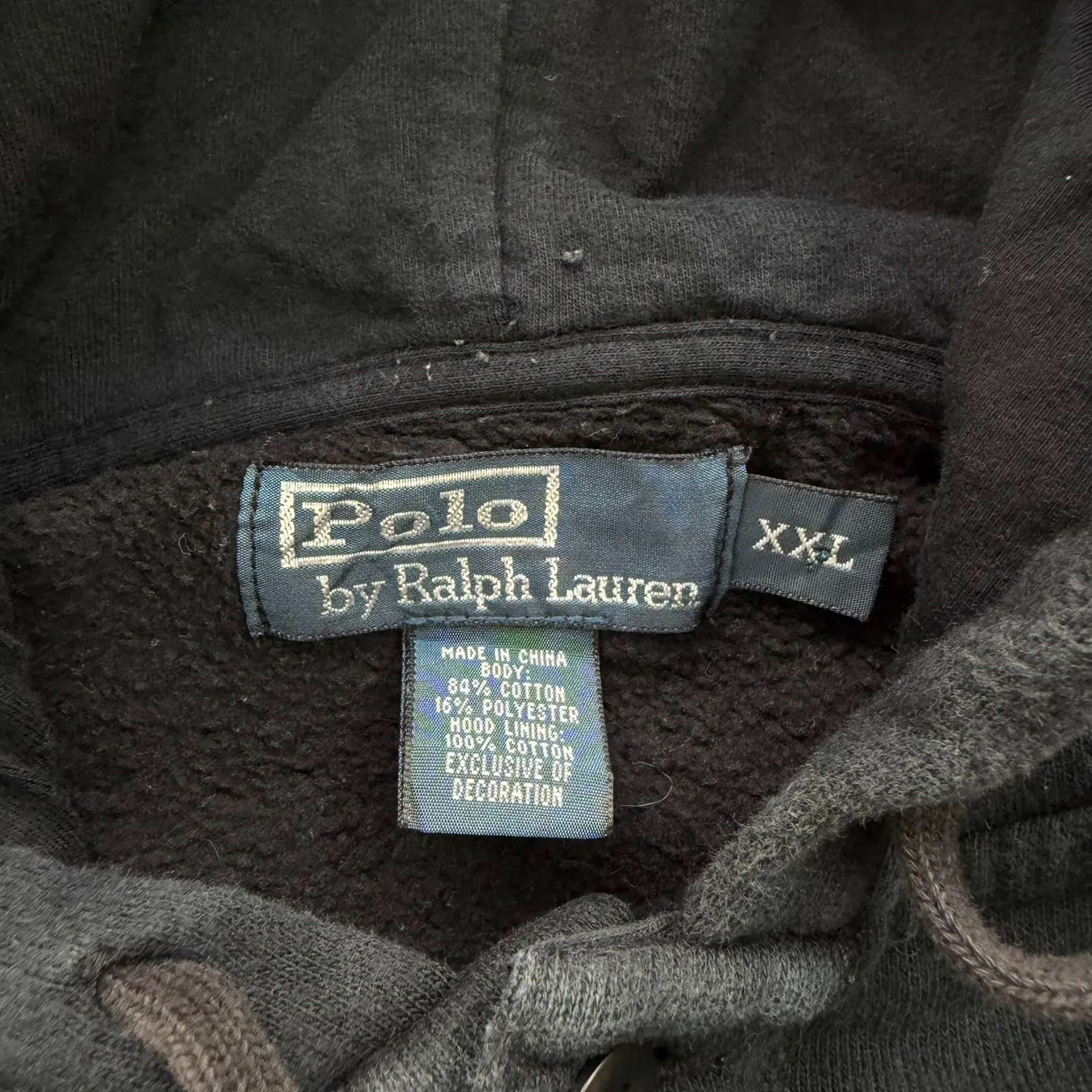 J- Vintage Polo Ralph Lauren Embroidered Logo Henley Hoodie - 2XL sold by HG Vintage product image thumbnail 3