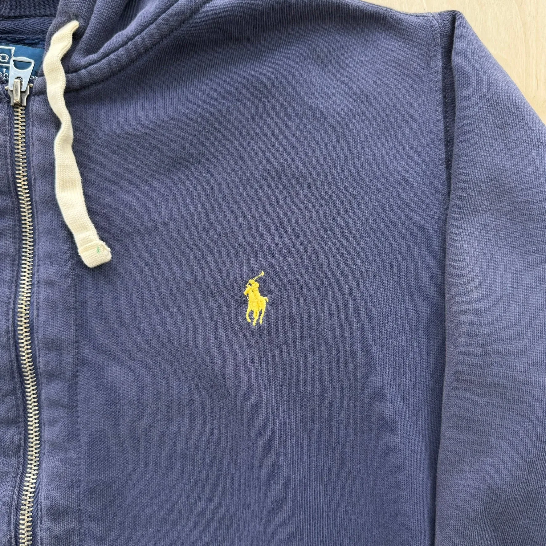 J- Vintage Polo Ralph Lauren Navy Zip Up Hoodie - XL sold by HG Vintage product image thumbnail 2