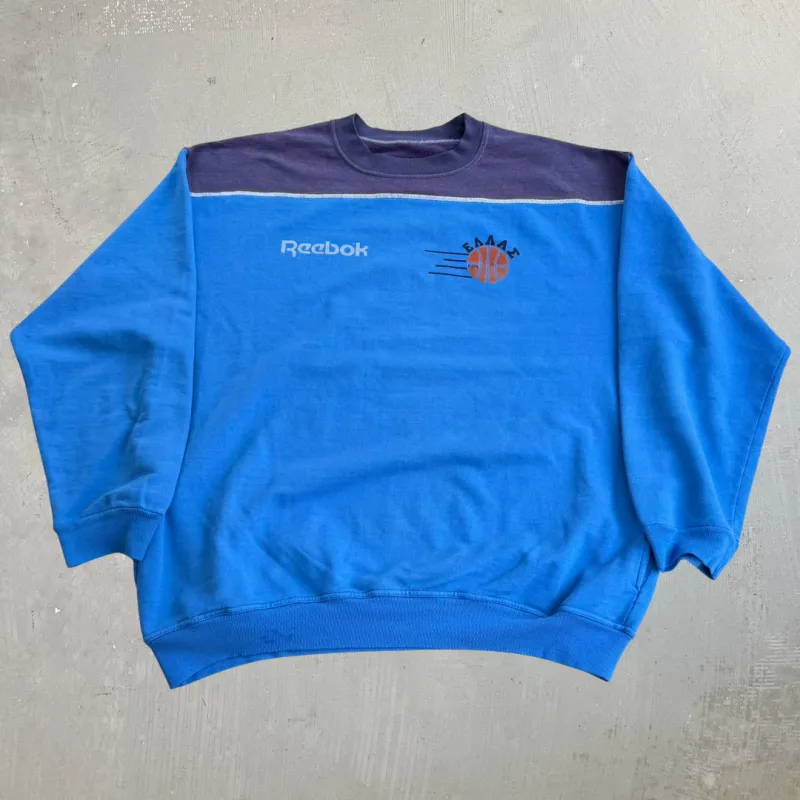 J- Vintage Reebok Logo & Text Basketball Crewneck - XL made by HG Vintage