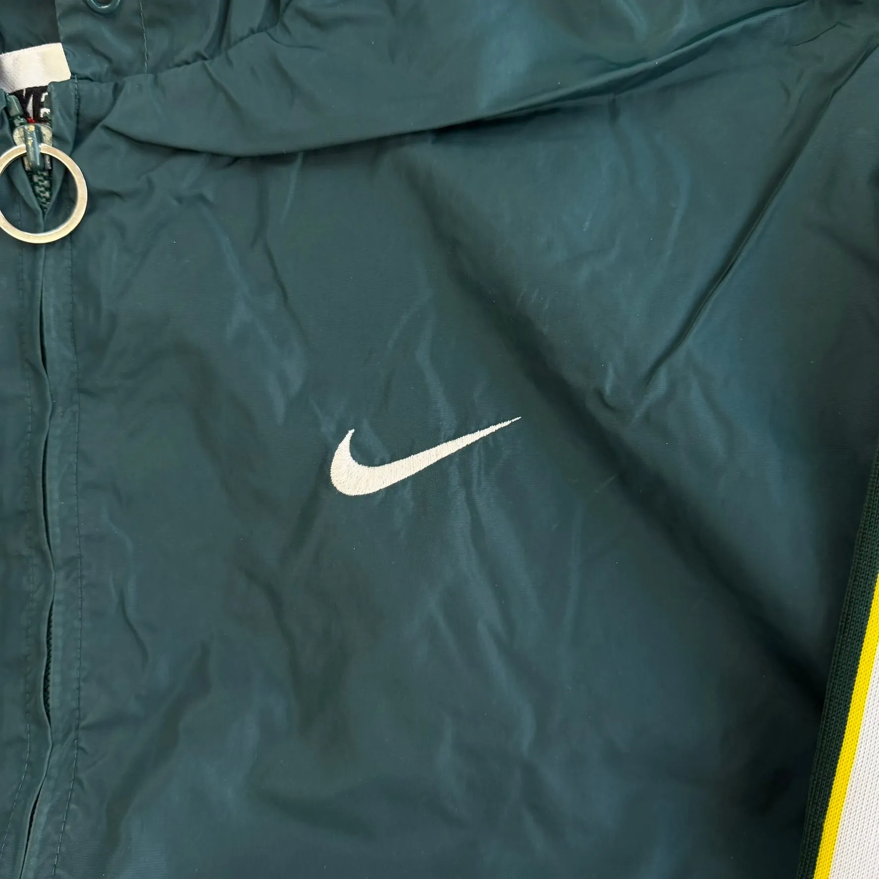 J- Vintage Nike Forest Green Lightweight Hooded Windbreaker - XL sold by HG Vintage product image thumbnail 2