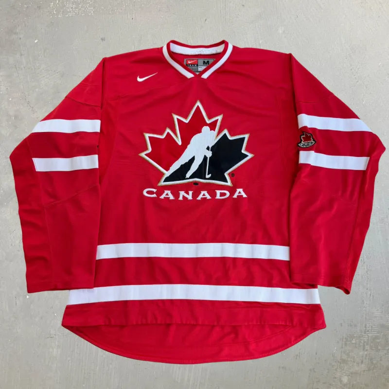 J- Vintage Nike Hockey Canada IIHF Hockey Jersey - M made by HG Vintage