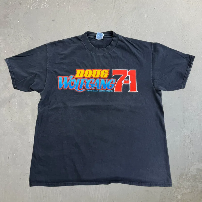 J- Vintage Doug Wolfgang Graphic & Text Tee - XL made by Nascar