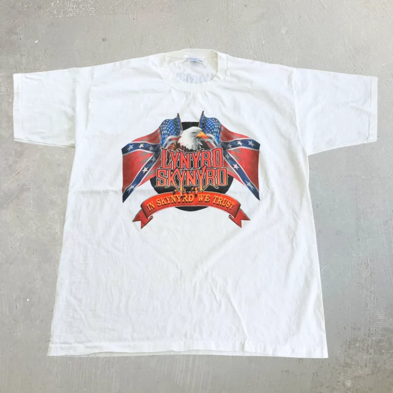 J- Vintage '01 Lynyrd Skynyrd Back In The Swamp Tour Single Stitch Tee - 2XL made by HG Vintage