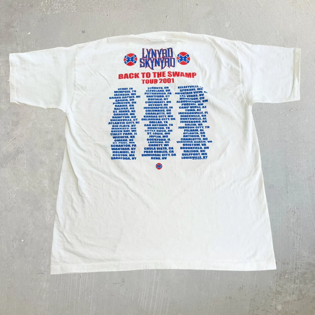 J- Vintage '01 Lynyrd Skynyrd Back In The Swamp Tour Single Stitch Tee - 2XL sold by HG Vintage product image thumbnail 3